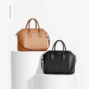 Women's Leather Handbag Mockup